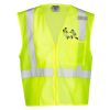 Unisex Single Pocket Zipper Mesh Vest Thumbnail